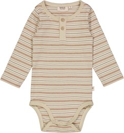 Wheat Placket Body LS - Dusty stripe